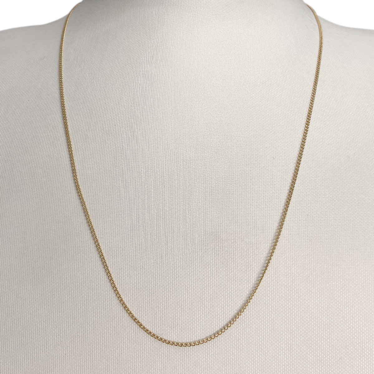 Secondhand gold chain 750 yellow gourmette mesh 53 cm - view 2