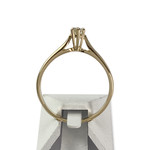 Solitaire d'occasion or 750 jaune diamant - vue 3