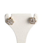 Boucles d'oreilles d'occasion or 750 jaune diamants - vue 1