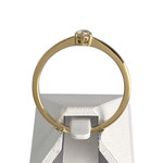 Solitaire d'occasion or 750 jaune diamant - vue 3