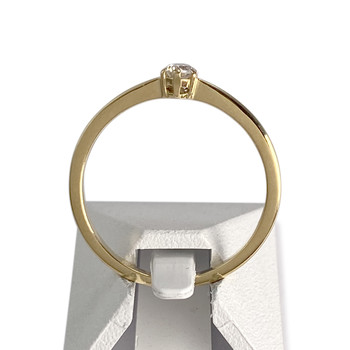 Solitaire d'occasion or 750 jaune diamant