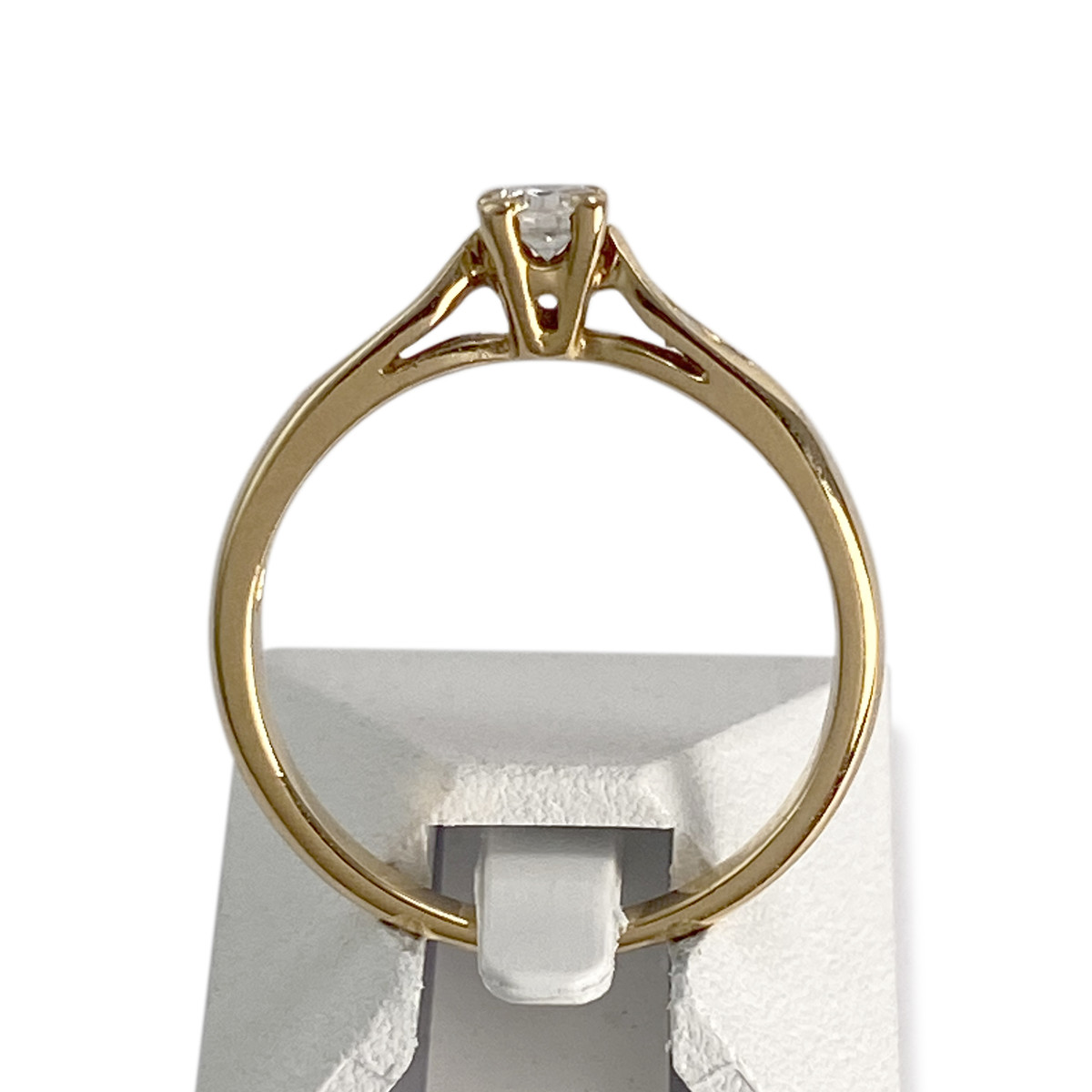 Bague d'occasion or 750 jaune diamants - vue 3