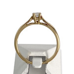 Bague d'occasion or 750 jaune diamants - vue 3