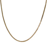 Tweedehands ketting van 750 geelgoud met fantasie-schakels, 60 cm - afbeelding 1