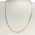 Tweedehands ketting van 750 geelgoud met fantasie-schakels, 60 cm - afbeelding 2