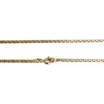 Tweedehands ketting van 750 geelgoud met fantasie-schakels, 60 cm - afbeelding 3