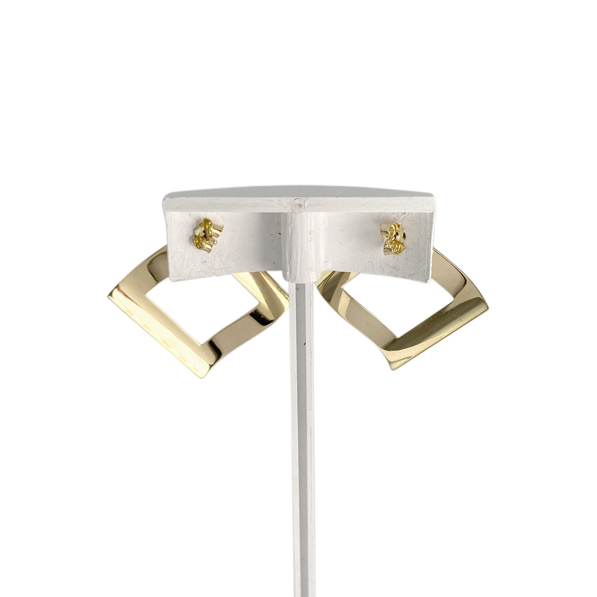 Tweedehands oorbellen 750 geelgoud - bekijk 3