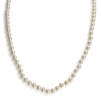 Collier d'occasion or 750 jaune maille perles, perles de culture