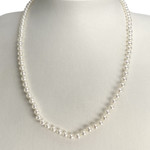 Collier d'occasion or 750 jaune maille perles, perles de culture - vue 2