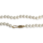 Collier d'occasion or 750 jaune maille perles, perles de culture - vue 3