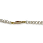 Collier d'occasion or 750 jaune maille perles, perles de culture de Chine - vue 3