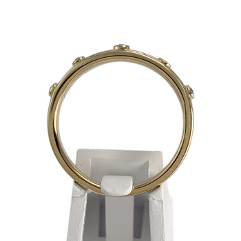 Bague d'occasion or 750 jaune diamants noirs traités