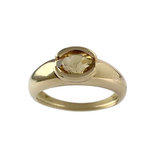 Bague d'occasion or 750 jaune citrine