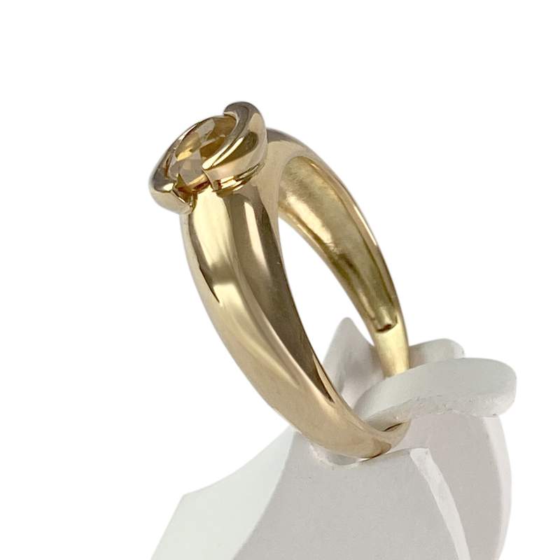 Bague d'occasion or 750 jaune citrine - vue 2