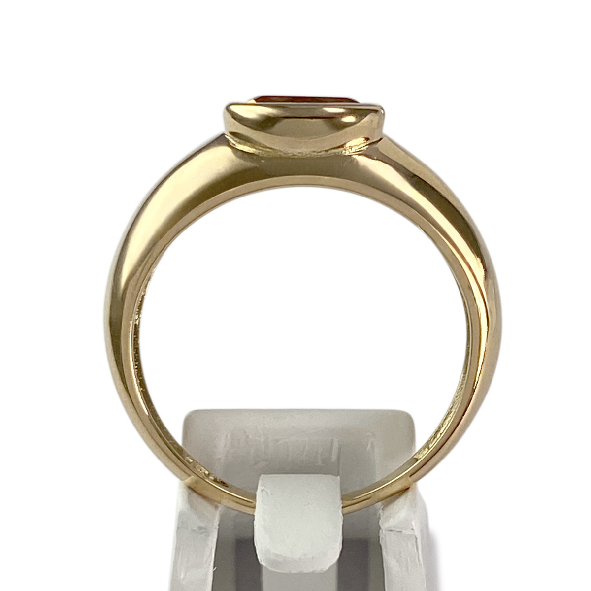 Tweedehands goud 750 gele citrien ring - bekijk 3