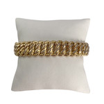 Bracelet d'occasion or 750 jaune maille américaine - vue 1
