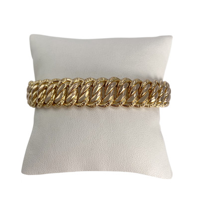 Bracelet d'occasion or 750 jaune maille américaine