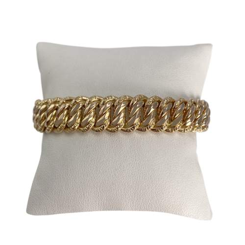 Bracelet d'occasion or 750 jaune maille américaine