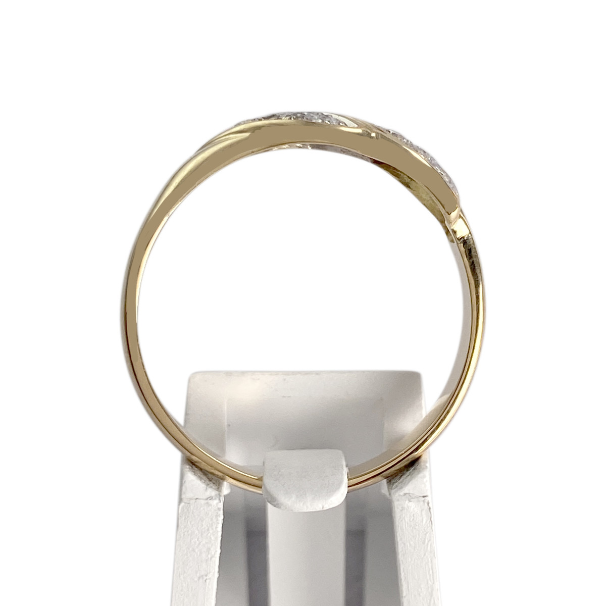 Bague d'occasion  or 2 tons 750 diamants - vue 3