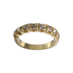 Bague d'occasion or 750 jaune diamants - vue 1