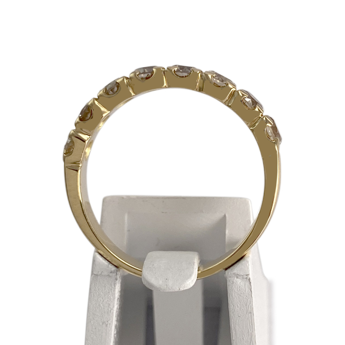 Bague d'occasion or 750 jaune diamants - vue 3