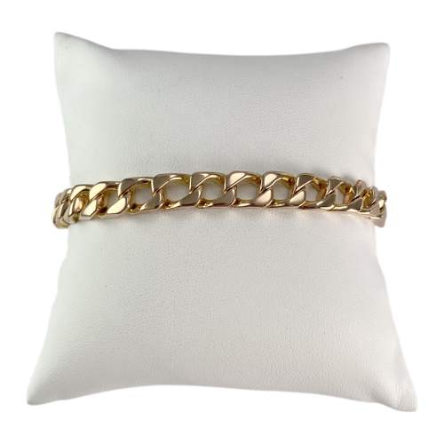 Bracelet d'occasion or 750 jaune maille gourmette