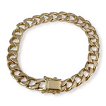 Bracelet d'occasion or 750 jaune maille gourmette - vue 2