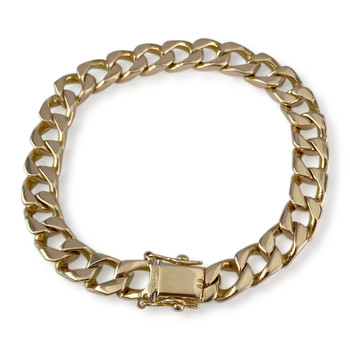 Bracelet d'occasion or 750 jaune maille gourmette