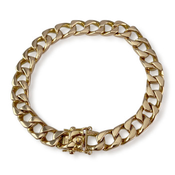 Bracelet d'occasion or 750 jaune maille gourmette