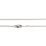 Collier d'occasion 2 ors 750 maille forçat diamants - vue 3