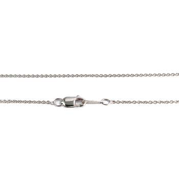Collier d'occasion 2 ors 750 maille forçat diamants 44.5cm