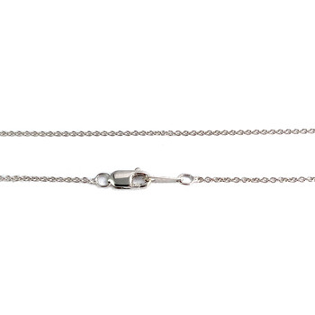 Tweedehands ketting van 750 goud, forçat-schakels, met diamanten
