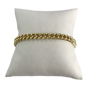 Bracelet d'occasion or 750 jaune maille gourmette
