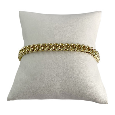 Bracelet d'occasion or 750 jaune maille gourmette