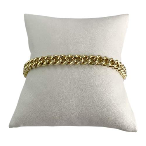 Bracelet d'occasion or 750 jaune maille gourmette
