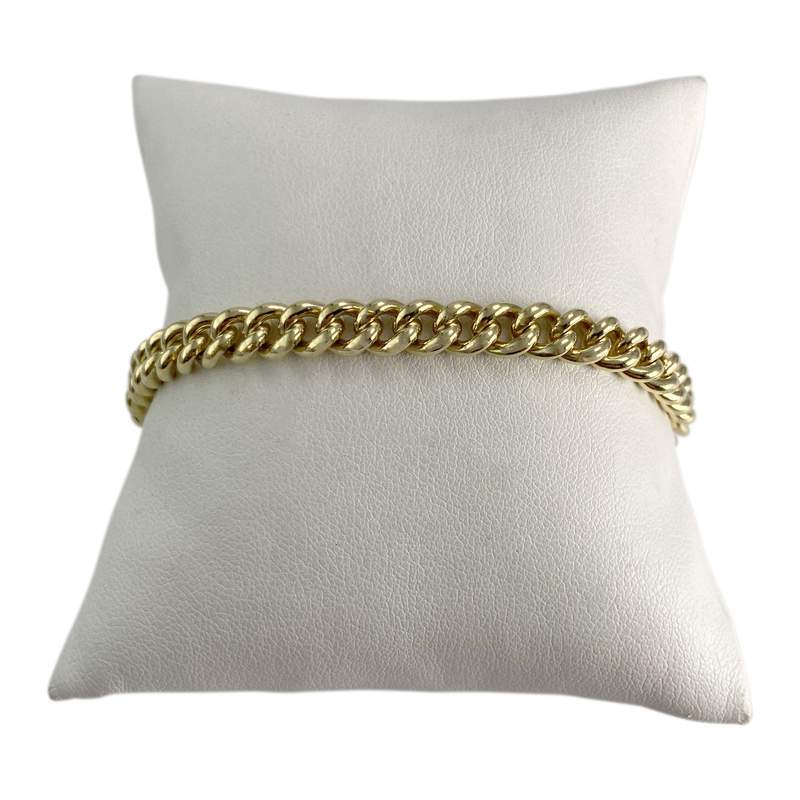 Bracelet d'occasion or 750 jaune maille gourmette - vue 1