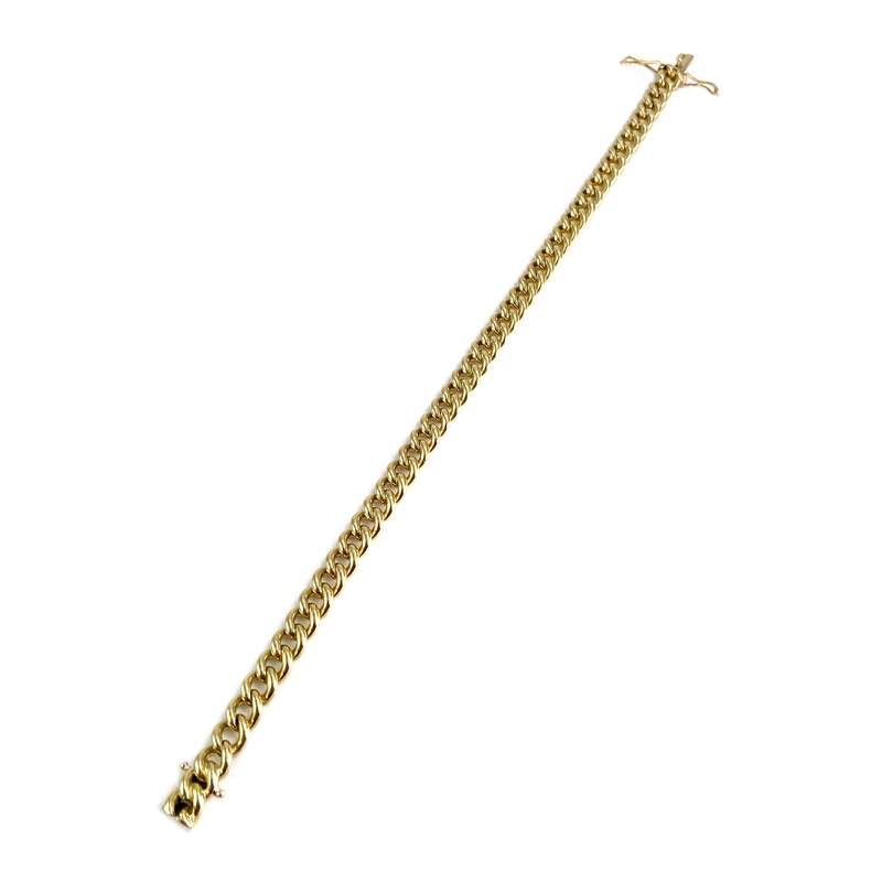 Bracelet d'occasion or 750 jaune maille gourmette - vue 2