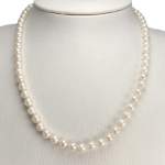 Collier d'occasion or 750 jaune maille perles, perles de culture du Japon - vue 2