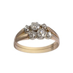 Bague d'occasion 2 ors 750 diamants - vue 1