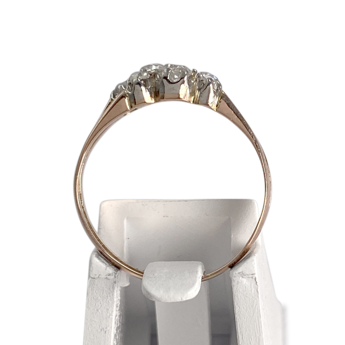 Bague d'occasion 2 ors 750 diamants - vue 3