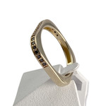 Bague d'occasion GLAMRIA or 585 jaune diamants noirs - vue 2