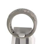 Bague d'occasion or 750 blanc diamants - vue 3