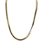 Collier d'occasion en or jaune 750, maille fantaisie, 59.5 cm - vue 1