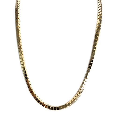 Collier d'occasion or 750 jaune maille fantaisie