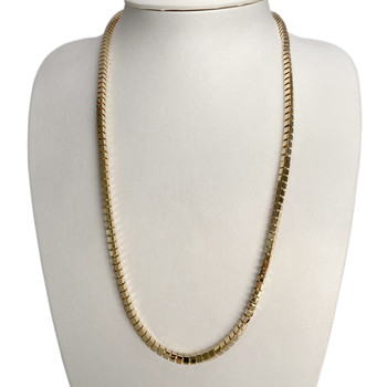 Collier d'occasion or 750 jaune maille fantaisie