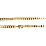 Collier d'occasion en or jaune 750, maille fantaisie, 59.5 cm - vue 3