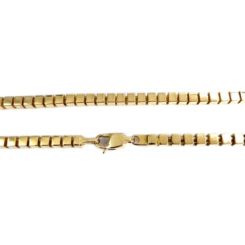 Collier d'occasion or 750 jaune maille fantaisie - vue 3