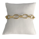 Bracelet d'occasion or 750 jaune maille fantaisie - vue 1