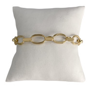 Bracelet d'occasion or 750 jaune maille fantaisie