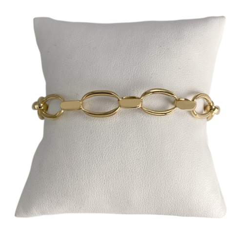 Bracelet d'occasion or 750 jaune maille fantaisie